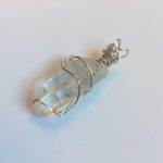 wire wrapped stone pendant